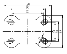 Bánh xe cao su cố định Shenpai D100, 25A12-1063