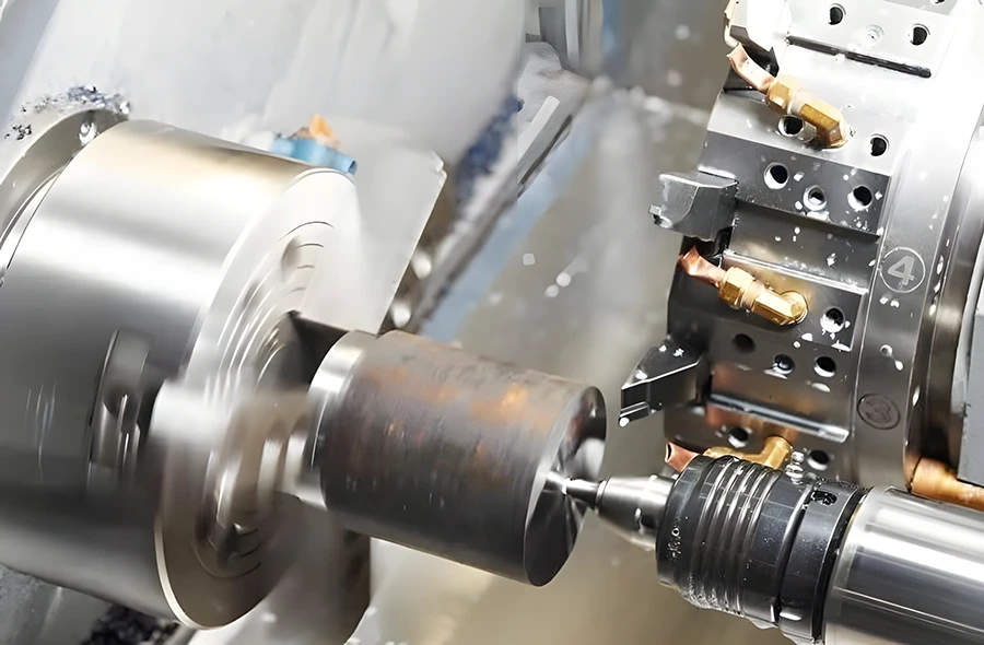 CNC turning process at FirstMold