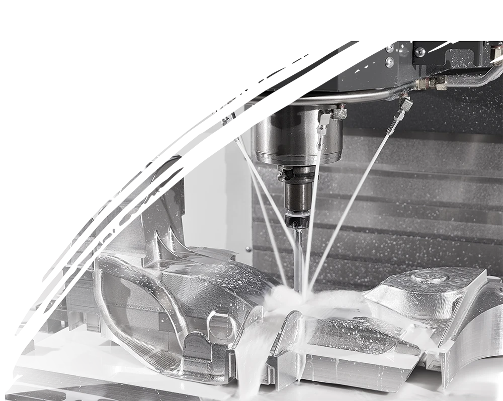 Five axis milling of large automotive components