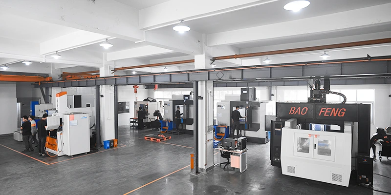 CNC machining workshop for injection mold processing