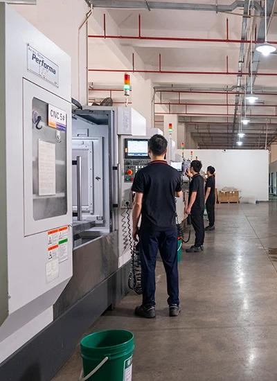 CNC workshop for aviation industry