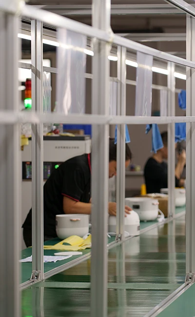 assembly line for the aircraft sector components